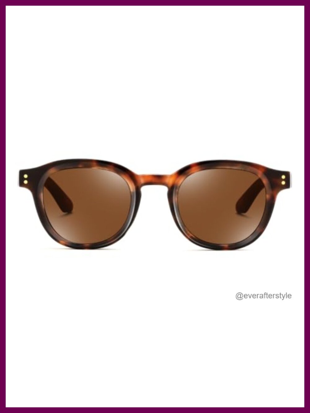 Retro Round Sunglasses for Adults UV400 Protection Thick Plastic Frame